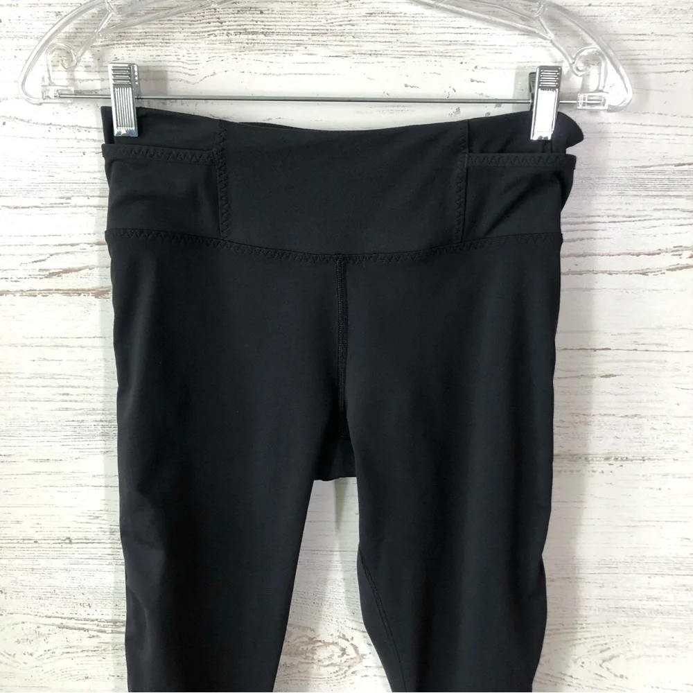 LULULEMON Ruched Running Outdoor Leggings Black 6
